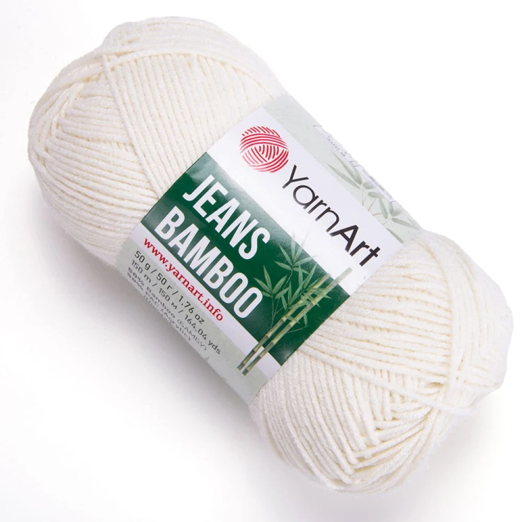Włóczka YarnArt Jeans Bamboo 102 / ecru