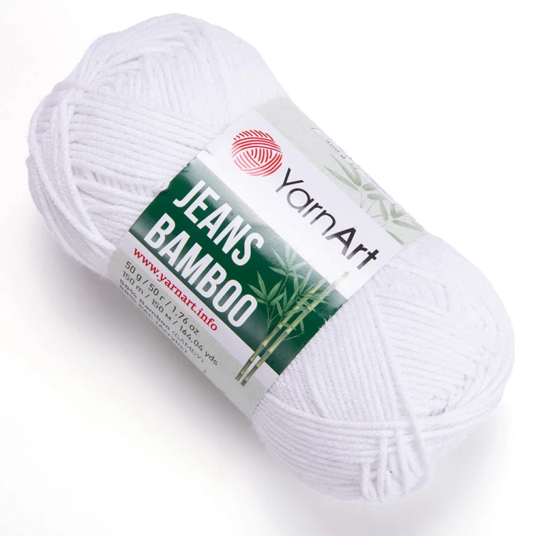 Włóczka YarnArt Jeans Bamboo 101 / biel