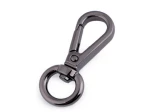 Karabińczyk metalowy 12 mm / 20x50 mm / ciemny nikiel  / 1 szt / 750948