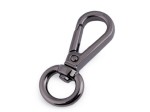 Karabińczyk metalowy 12 mm / 20x50 mm / ciemny nikiel  / 1 szt.