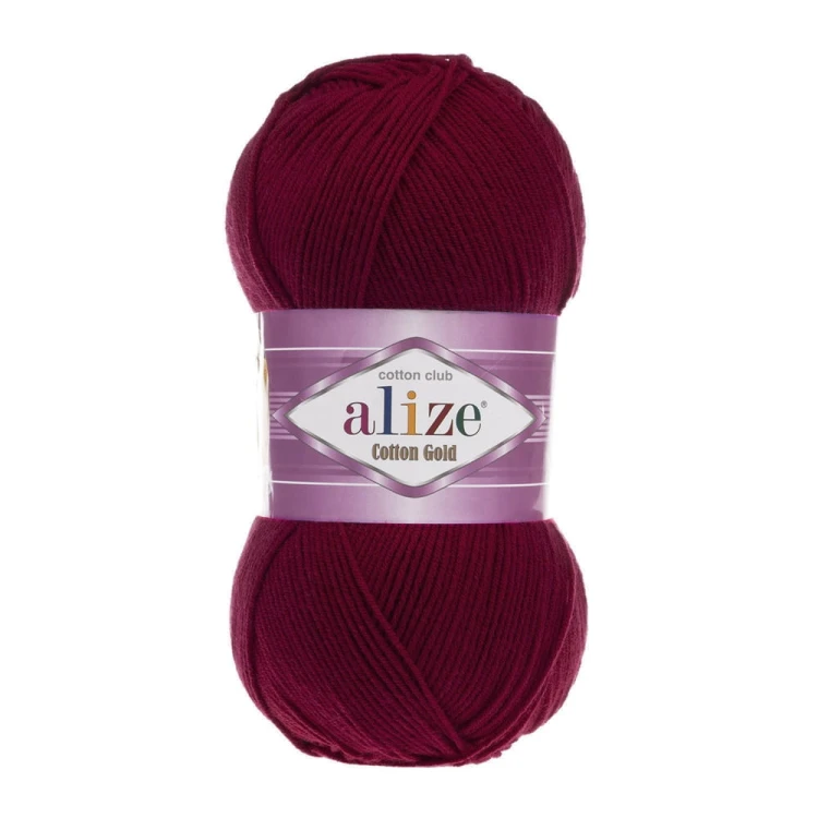 Włóczka Alize Cotton Gold 057 / wino