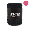 PREMIUM sznurek bawełniany by KOKONKI 5mm / rolka 100m / czerń