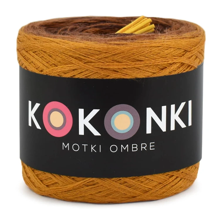 KOKONEK Merino Vest V01 - Miodowy/toffi/miedź melanż/toffi/miodowy