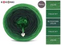 KOKONEK Merino Vest V04 - Zieleń/malachit/butelkowa zieleń/malachit/zieleń