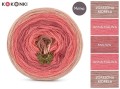 KOKONEK Merino Vest V05 - Zgaszona morela/jasna malwa/malwa/jasna malwa/zgaszona morela