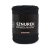PREMIUM sznurek bawełniany by KOKONKI 5mm / rolka 100m / czerń (wiązany) - NOWA PARTIA