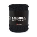 PREMIUM sznurek bawełniany by KOKONKI 5mm / rolka 100m / czerń (wiązany) - NOWA PARTIA