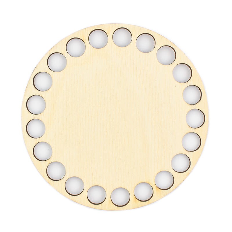 Baza dno koszyka / koło / średnica 12 cm / otwory 10 mm