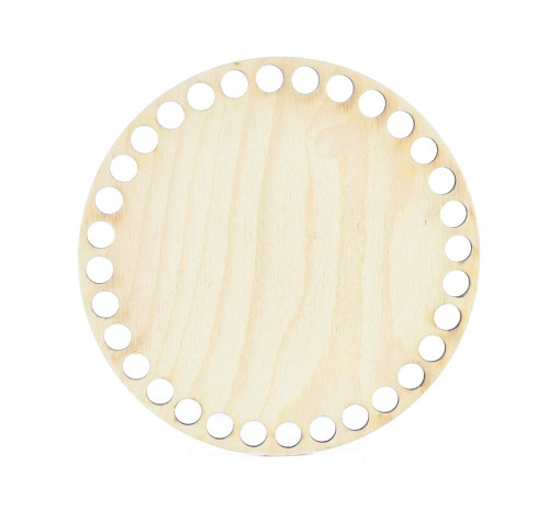 Baza dno koszyka / koło / średnica 15 cm / otwory 10 mm