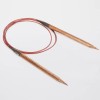 Druty z żyłką KnitPro Ginger - drewniane z akrylową żyłką
