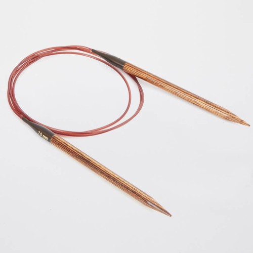 Druty z żyłką KnitPro Ginger - drewniane z akrylową żyłką