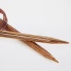 Druty z żyłką KnitPro Ginger - drewniane z akrylową żyłką
