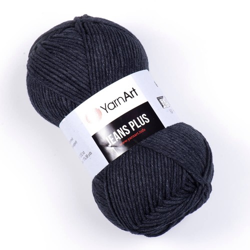 Włóczka YarnArt Jeans Plus 70 28 węgiel drzewny