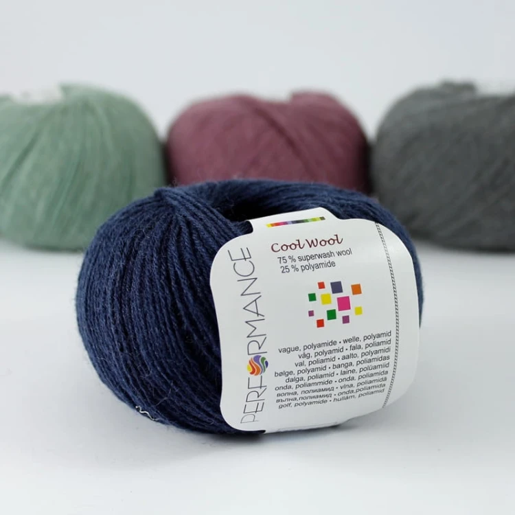 Włóczka Performance Cool Wool 118 / granat
