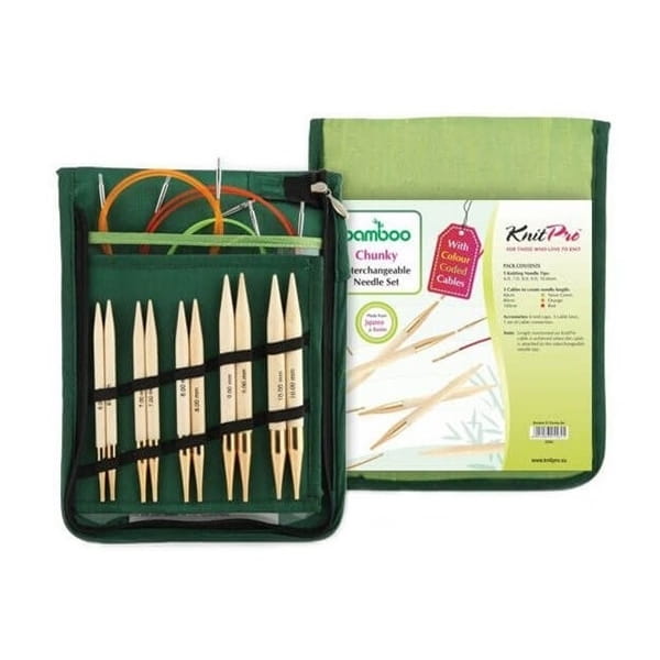 Zestaw drutów KnitPro Bamboo Chunky / 22543