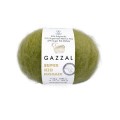 Włóczka Gazzal Super Kid Mohair 64422 / zieleń