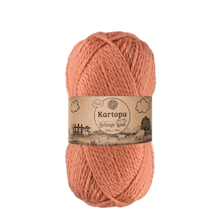 Włóczka Kartopu Melange Wool K0784 / malwa