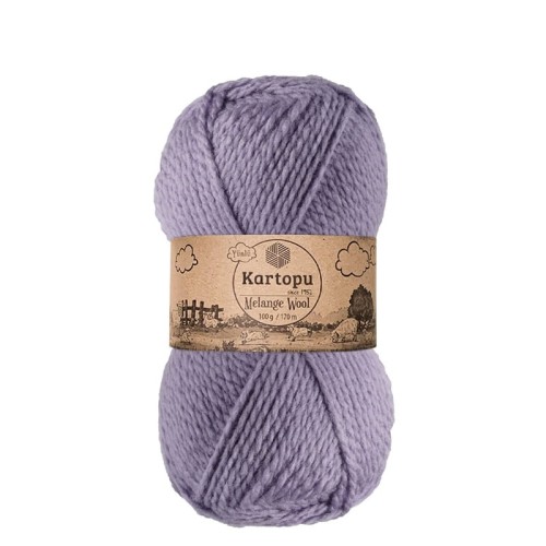 Włóczka Kartopu Melange Wool K0711 / fiołek