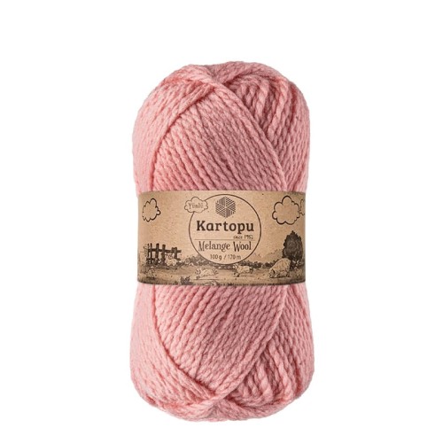 Włóczka Kartopu Melange Wool K2116 / róż