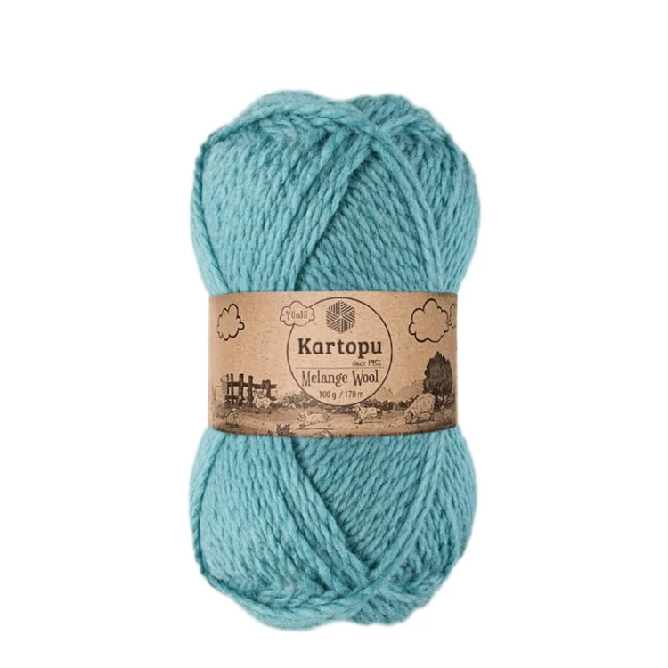 Włóczka Kartopu Melange Wool K5017 / patyna