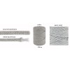 PREMIUM sznurek bawełniany by KOKONKI 5mm / rolka 100m / wiśnia