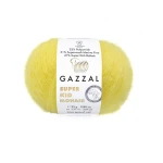 Włóczka Gazzal Super Kid Mohair 64431 / intensywny żółty