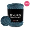 PREMIUM sznurek bawełniany by KOKONKI 5mm / rolka 100m / petrol