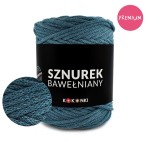 PREMIUM sznurek bawełniany by KOKONKI 5mm / rolka 100m / 561 petrol