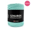 PREMIUM sznurek bawełniany by KOKONKI 5mm / rolka 100m / mięta