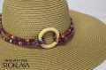Kółko drewniane do makramy/obrabiania szydełkiem 25/40 mm / beż/buk / 10 szt.