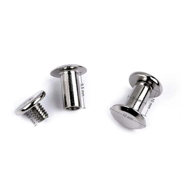Nit kaletniczy skręcany / nikiel / 10 mm