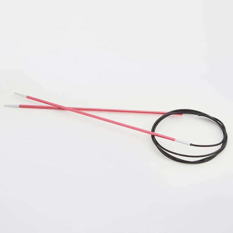 Druty z żyłką KnitPro Zing - metalowe