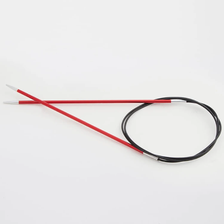 Druty z żyłką KnitPro Zing - metalowe