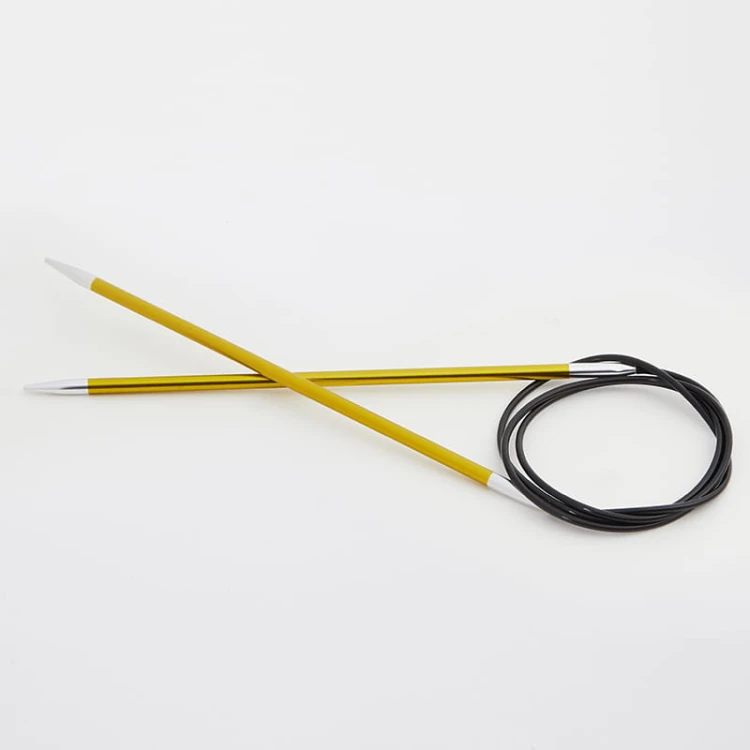 Druty z żyłką KnitPro Zing - metalowe