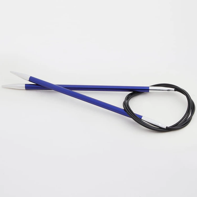 Druty z żyłką KnitPro Zing - metalowe
