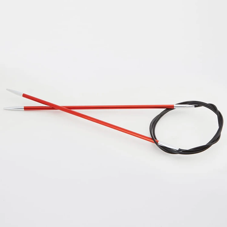 Druty z żyłką KnitPro Zing - metalowe