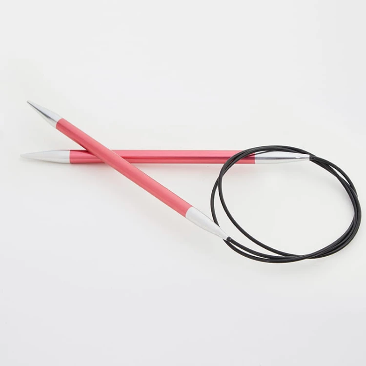 Druty z żyłką KnitPro Zing - metalowe