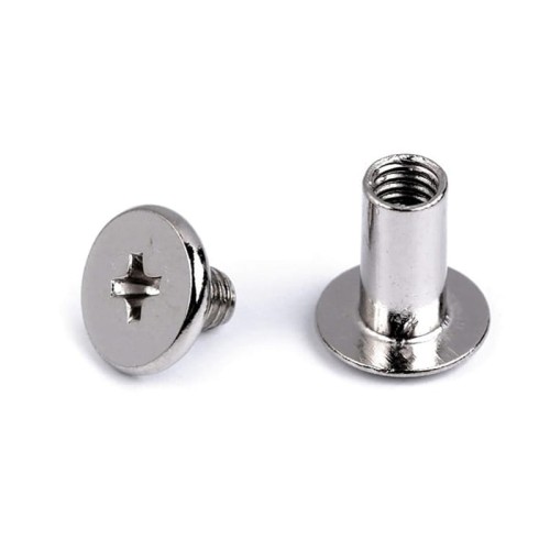 Nit kaletniczy skręcany / nikiel / 10 mm