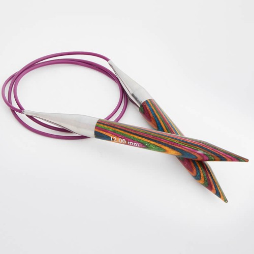 Druty z żyłką KnitPro Symfonie - drewniane