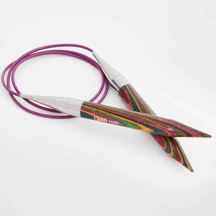 Druty z żyłką KnitPro Symfonie - drewniane