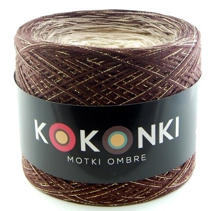 Kokonek shine - Brąz/ciemny beż/beż/krem