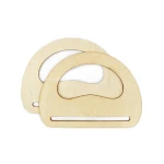 Baza uchwyty drewniane do torby / 22 x 16 cm / 2 sztuki   