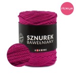 PREMIUM sznurek bawełniany by KOKONKI 5mm / rolka 100m / 539 piwonia