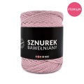 PREMIUM sznurek bawełniany by KOKONKI 5mm / rolka 100m / brudny róż