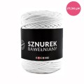 PREMIUM Sznurek bawełniany by KOKONKI 5mm / rolka 100m / biel