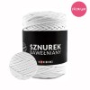 PREMIUM Sznurek bawełniany by KOKONKI 5mm / rolka 100m / biel