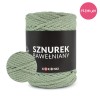 PREMIUM sznurek bawełniany by KOKONKI 5mm / rolka 100m / szałwia (wiązany)
