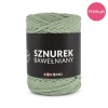 PREMIUM sznurek bawełniany by KOKONKI 5mm / rolka 100m / szałwia (wiązany)