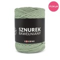 PREMIUM sznurek bawełniany by KOKONKI 5mm / rolka 100m / szałwia (wiązany)
