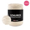PREMIUM sznurek bawełniany by KOKONKI 5mm / rolka 100m / krem (wiązany)